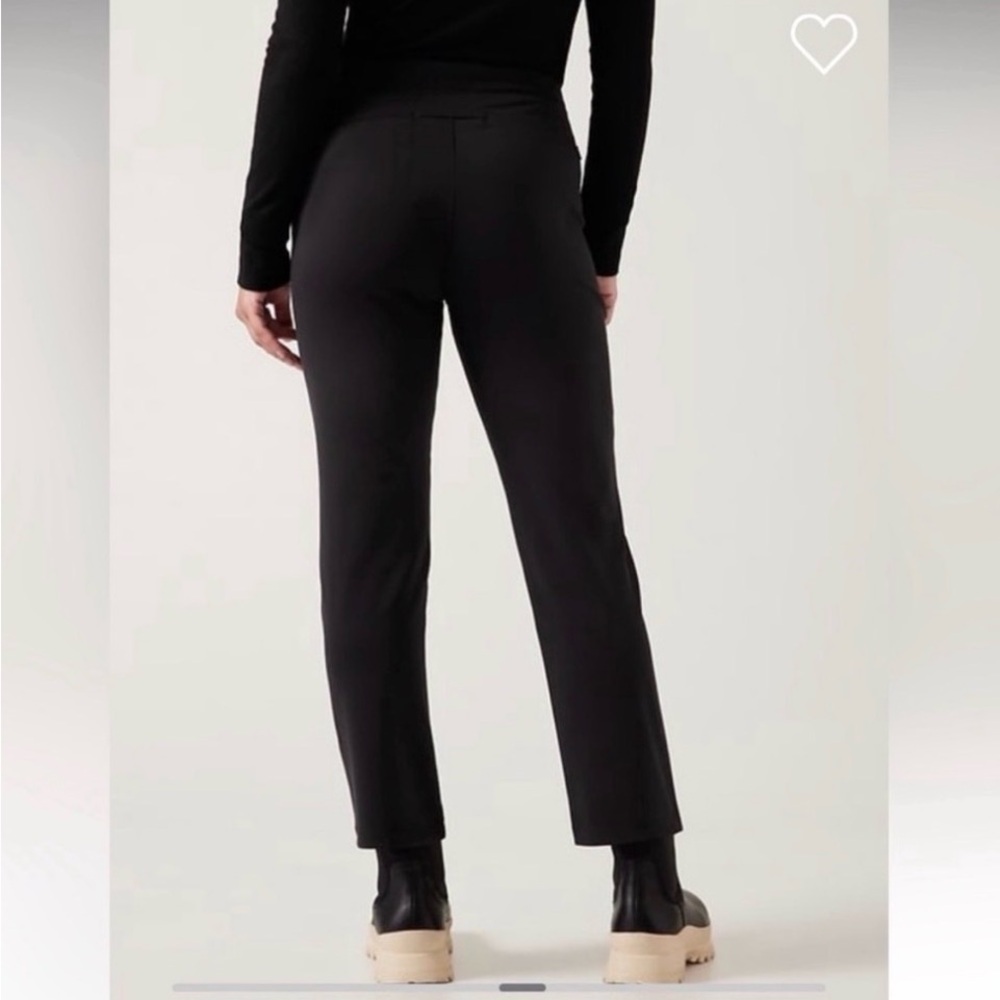 ATHLETA Headlands Hybrid Straight Leg Black Pants Stretch Women's Size 8 - Picture 14 of 15